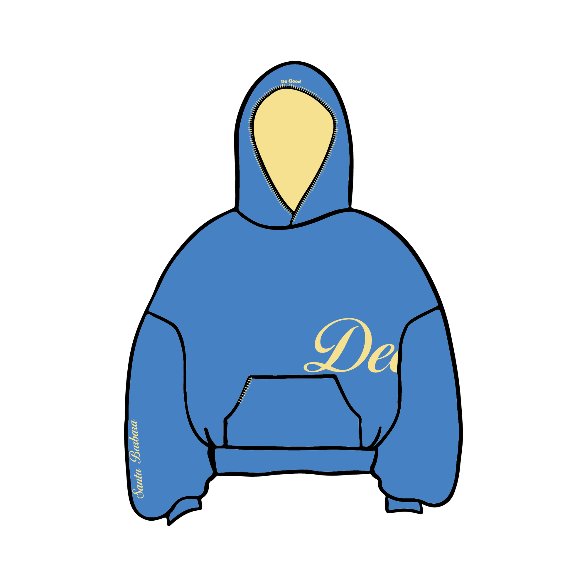University of California, Santa Barbara x Delta Gamma 'Winter Q Drop' Hoodie