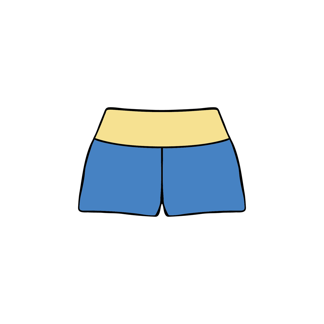 University of California, Santa Barbara x Delta Gamma 'Winter Q Drop' Foldover Shorts