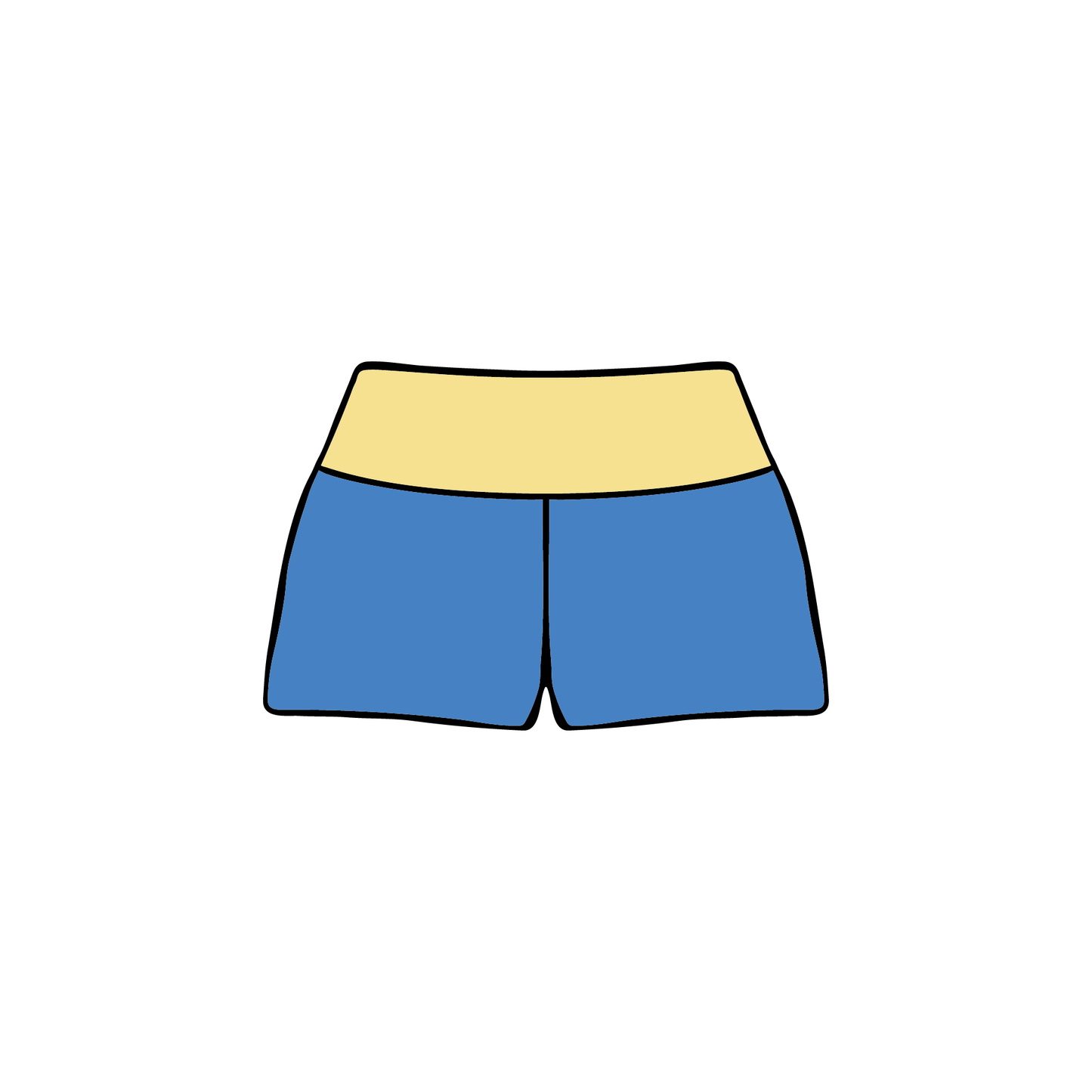 University of California, Santa Barbara x Delta Gamma 'Winter Q Drop' Foldover Shorts
