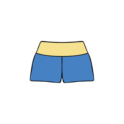 University of California, Santa Barbara x Delta Gamma 'Winter Q Drop' Foldover Shorts