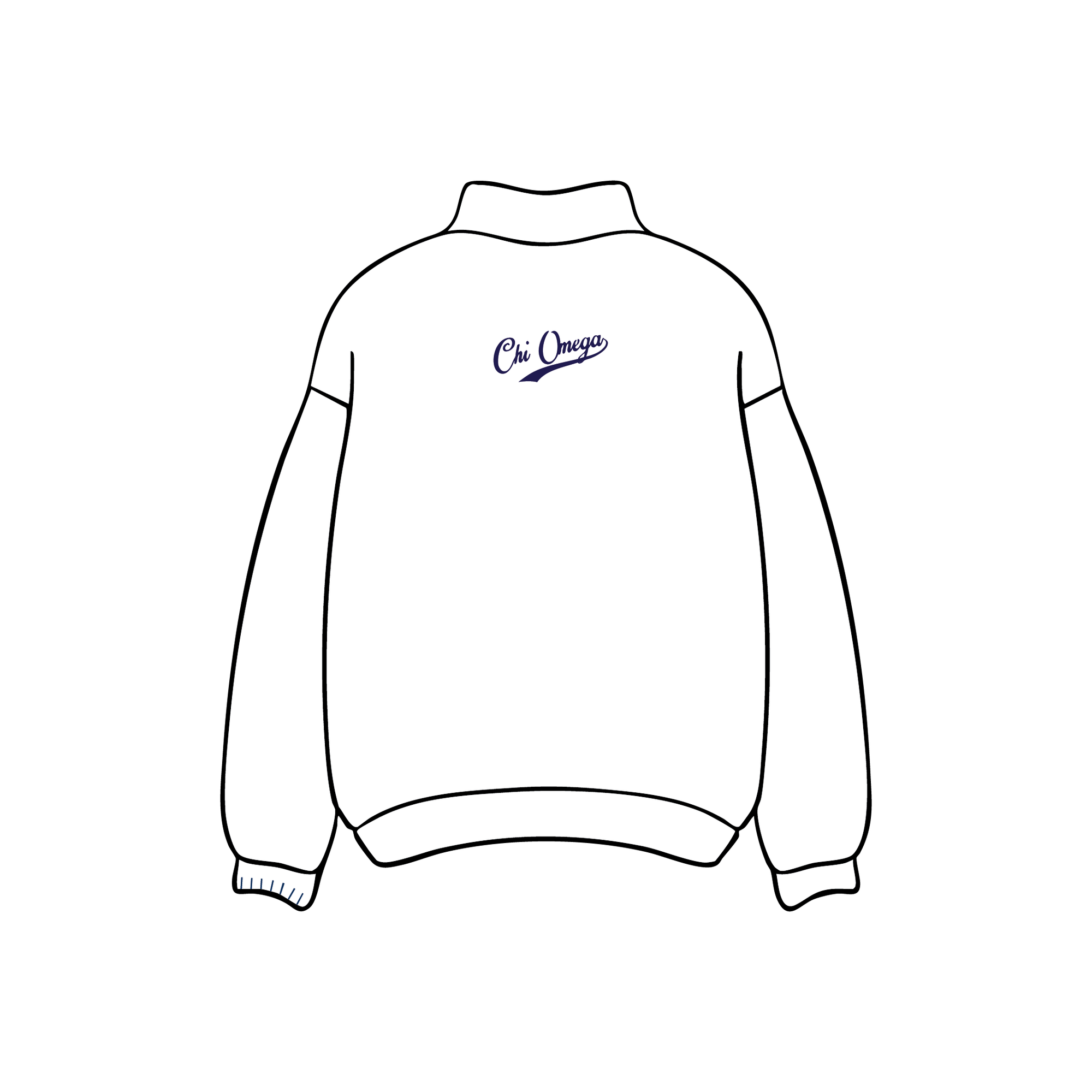 University of Colorado Boulder x Chi Omega 'Dudes' Weekend' Mockneck