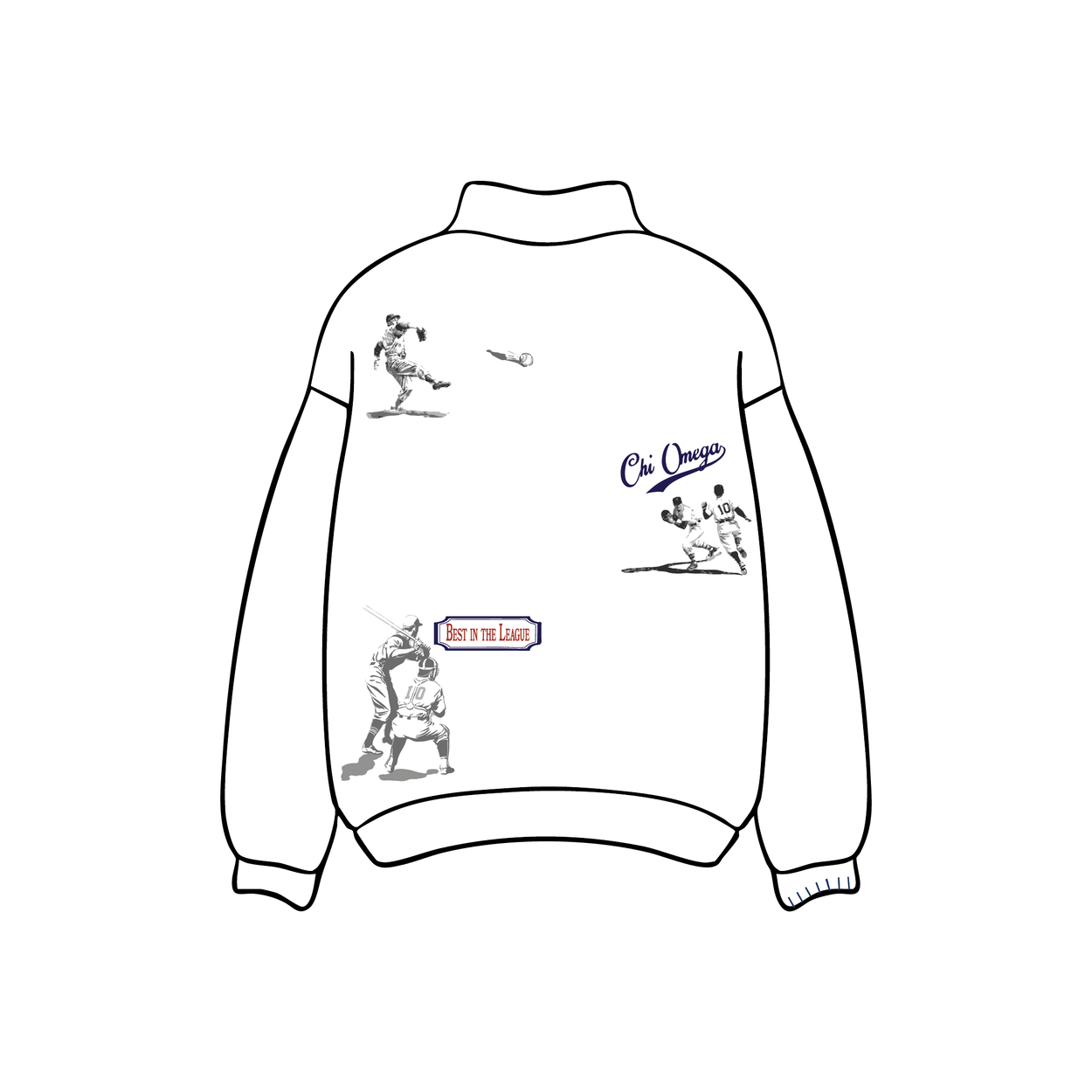 University of Colorado Boulder x Chi Omega 'Dudes' Weekend' Mockneck