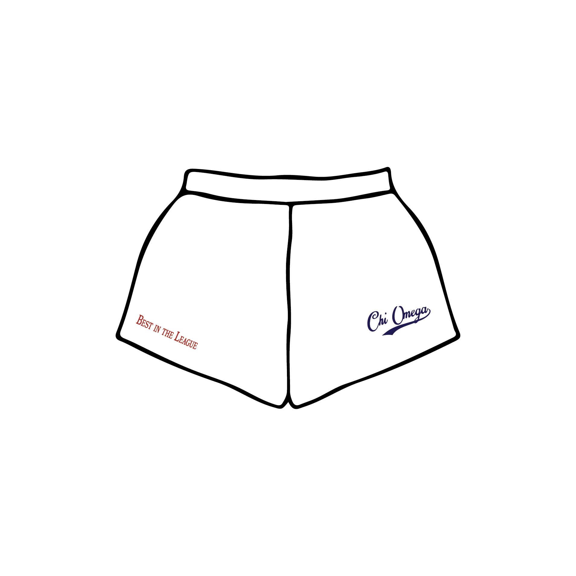 University of Colorado Boulder x Chi Omega 'Dudes' Weekend' Sweatshorts