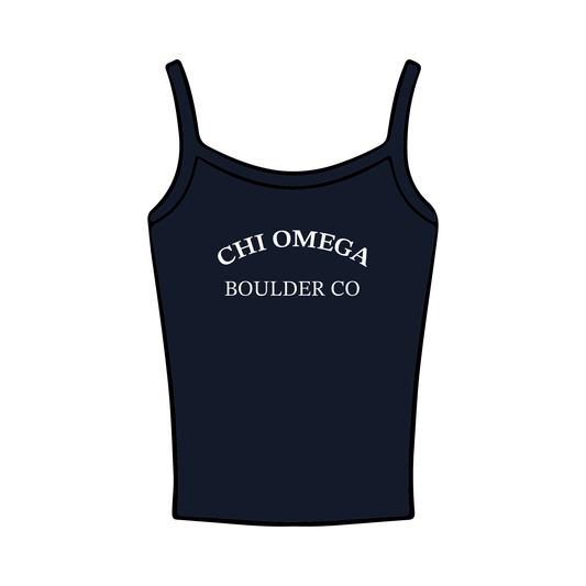 University of Colorado Boulder x Chi Omega 'Fall Rush 2025' Spaghetti Tank Top