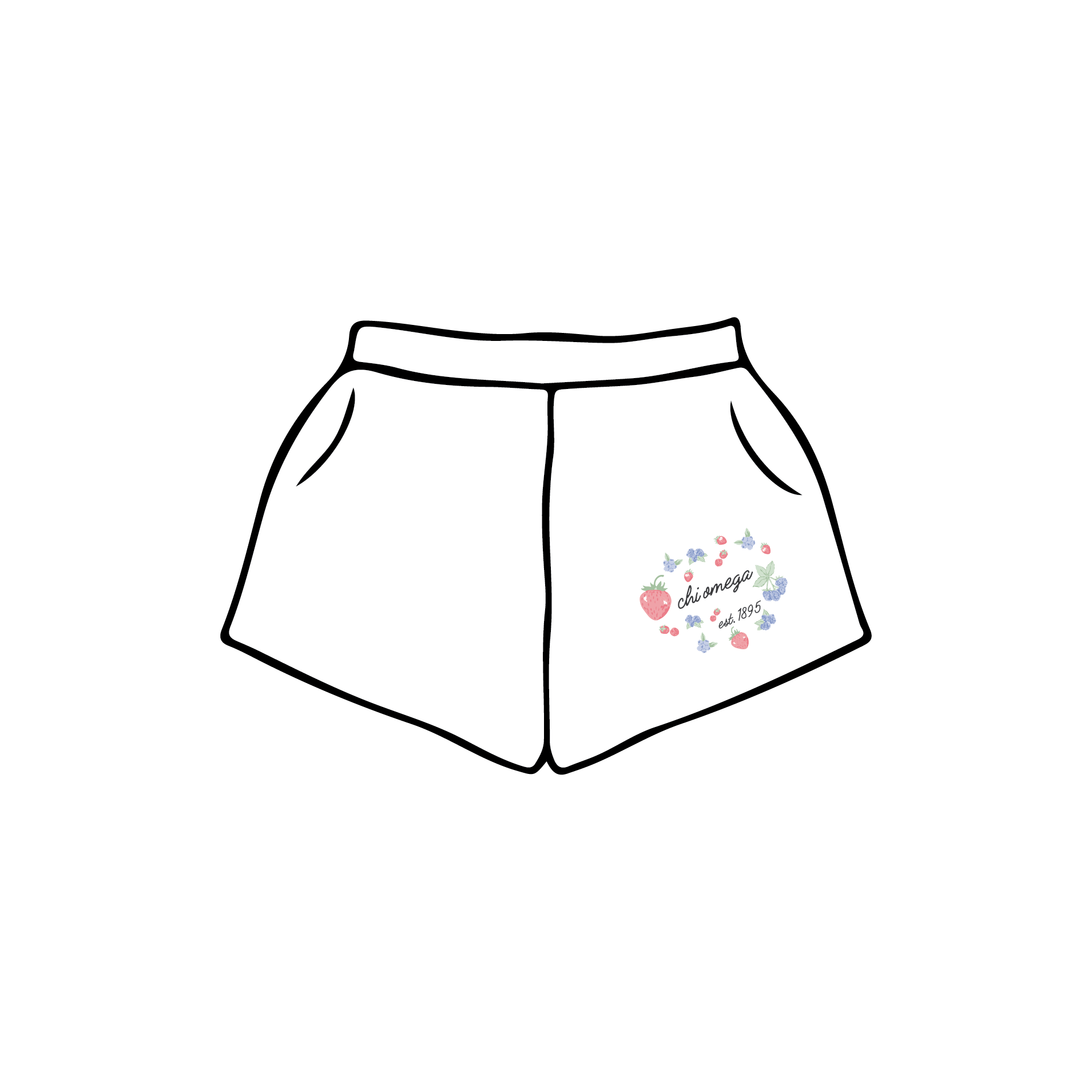 University of Colorado Boulder x Chi Omega 'Sisterhood Event-Big Little' Sweatshorts