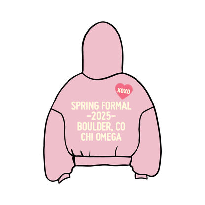 University of Colorado Boulder x Chi Omega 'Spring Formal' Hoodie