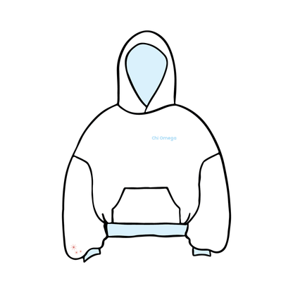 University of Colorado Boulder x Chi Omega 'Senior Merch' Hoodie