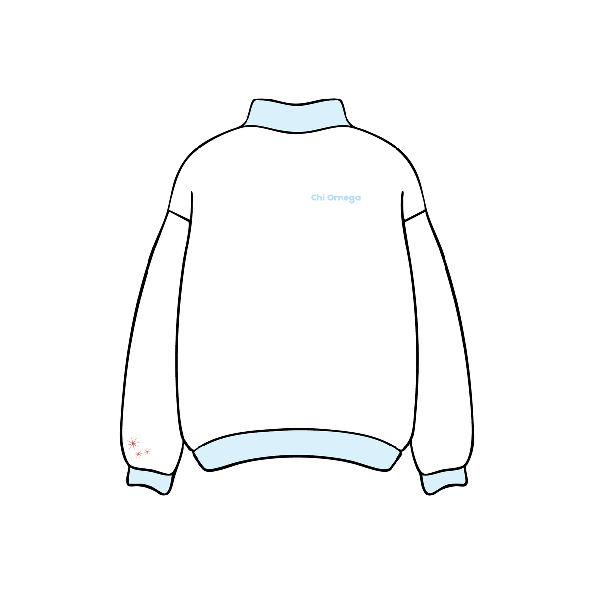 University of Colorado Boulder x Chi Omega 'Senior Merch' Mockneck