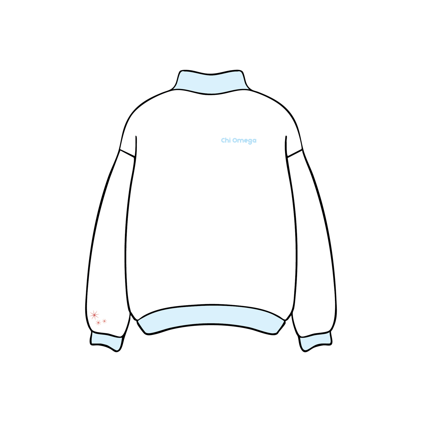 University of Colorado Boulder x Chi Omega 'Senior Merch' Mockneck