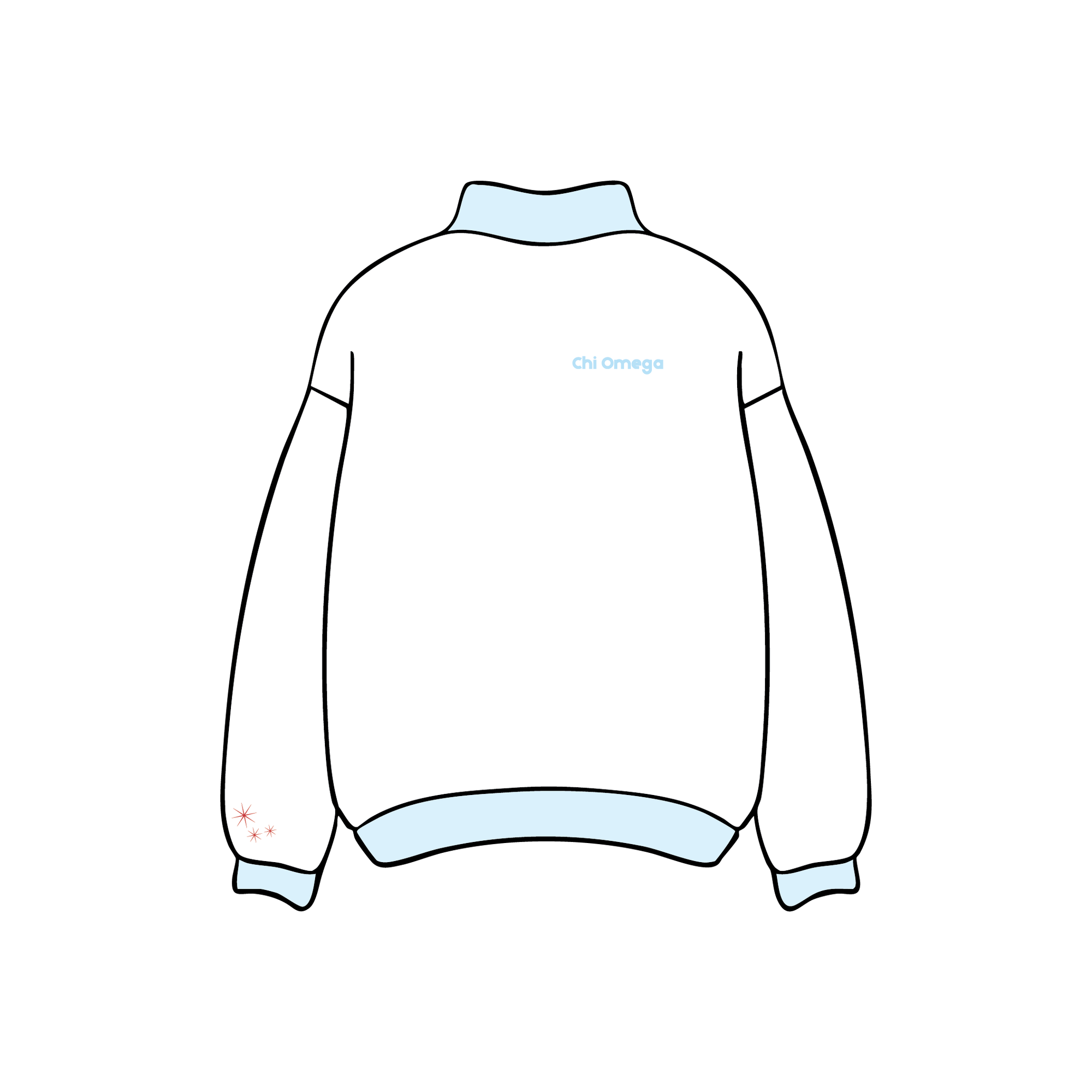 University of Colorado Boulder x Chi Omega 'Senior Merch' Mockneck