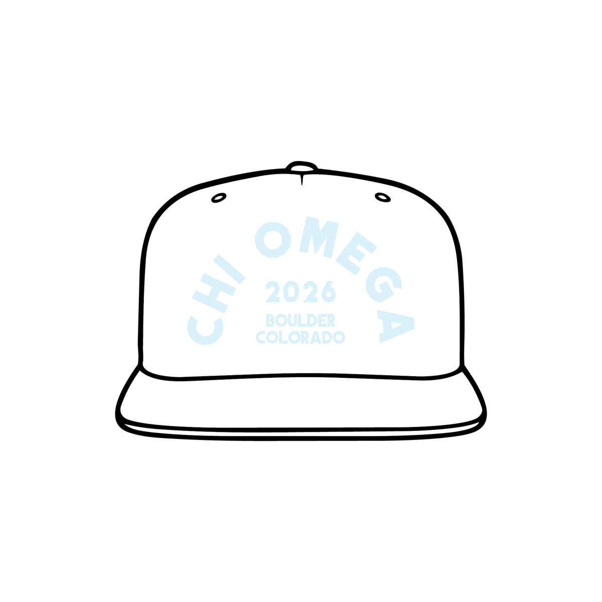 University of Colorado Boulder x Chi Omega 'Senior Merch' Hat