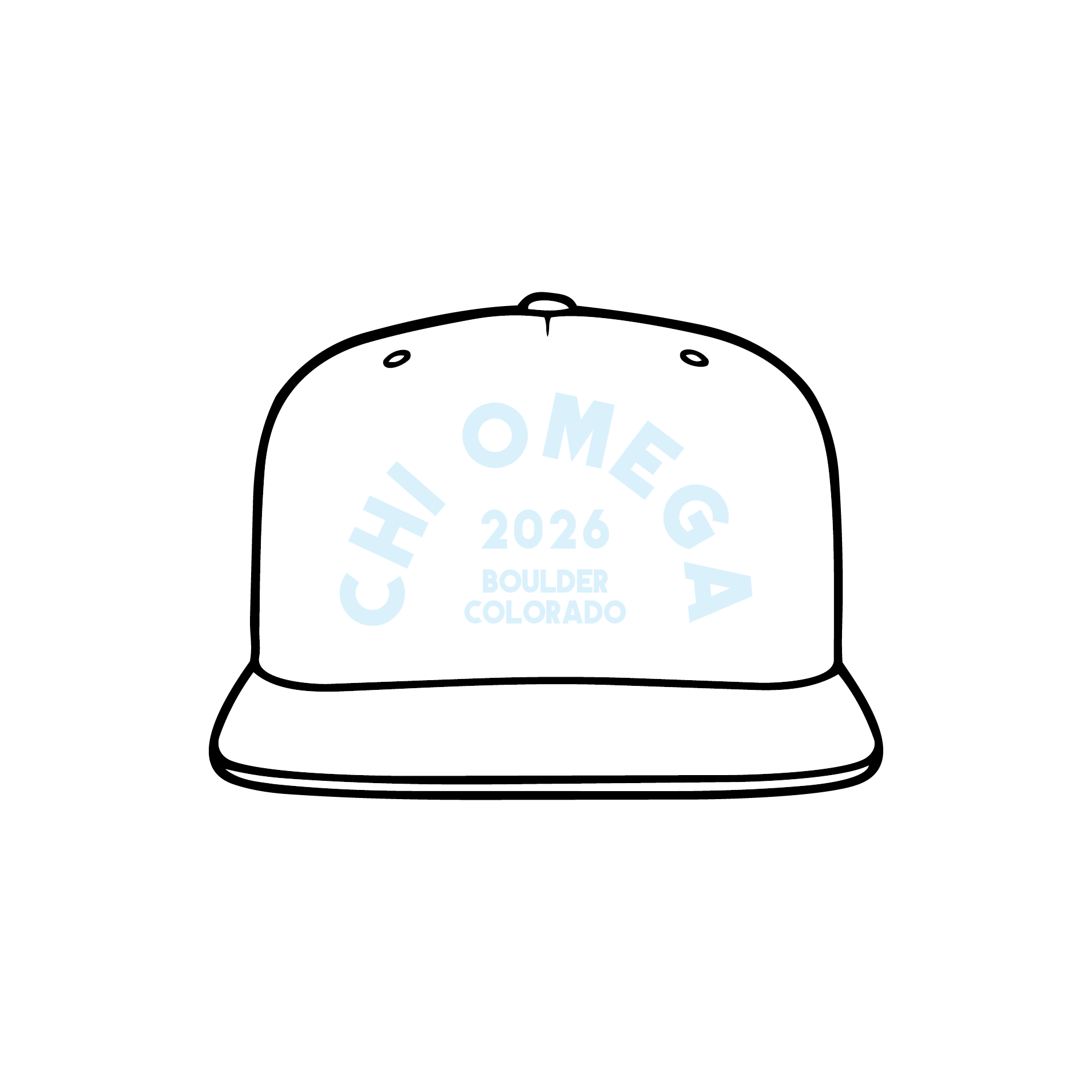 University of Colorado Boulder x Chi Omega 'Senior Merch' Hat