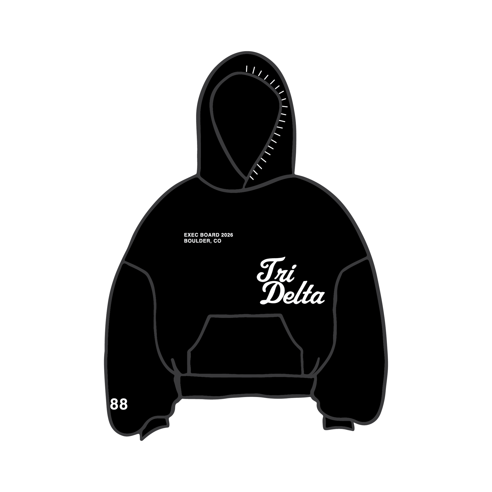 University of Colorado Boulder x Delta Delta Delta 'Exec' Hoodie