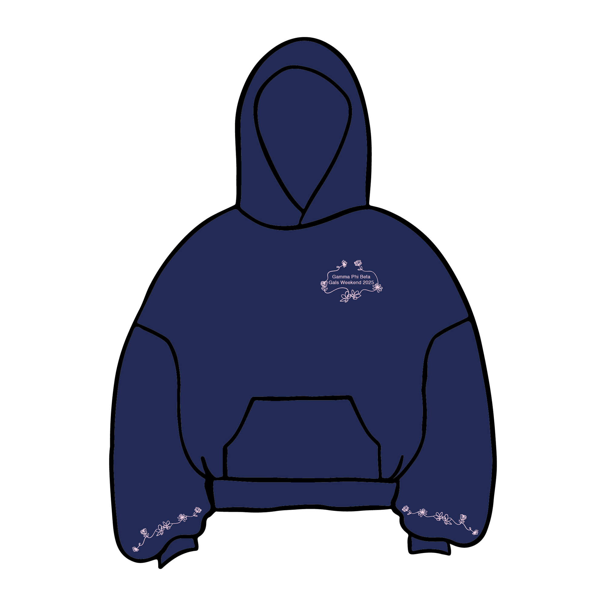 University of Colorado Boulder x Gamma Phi Beta 'Gals Weekend 2025' Hoodie