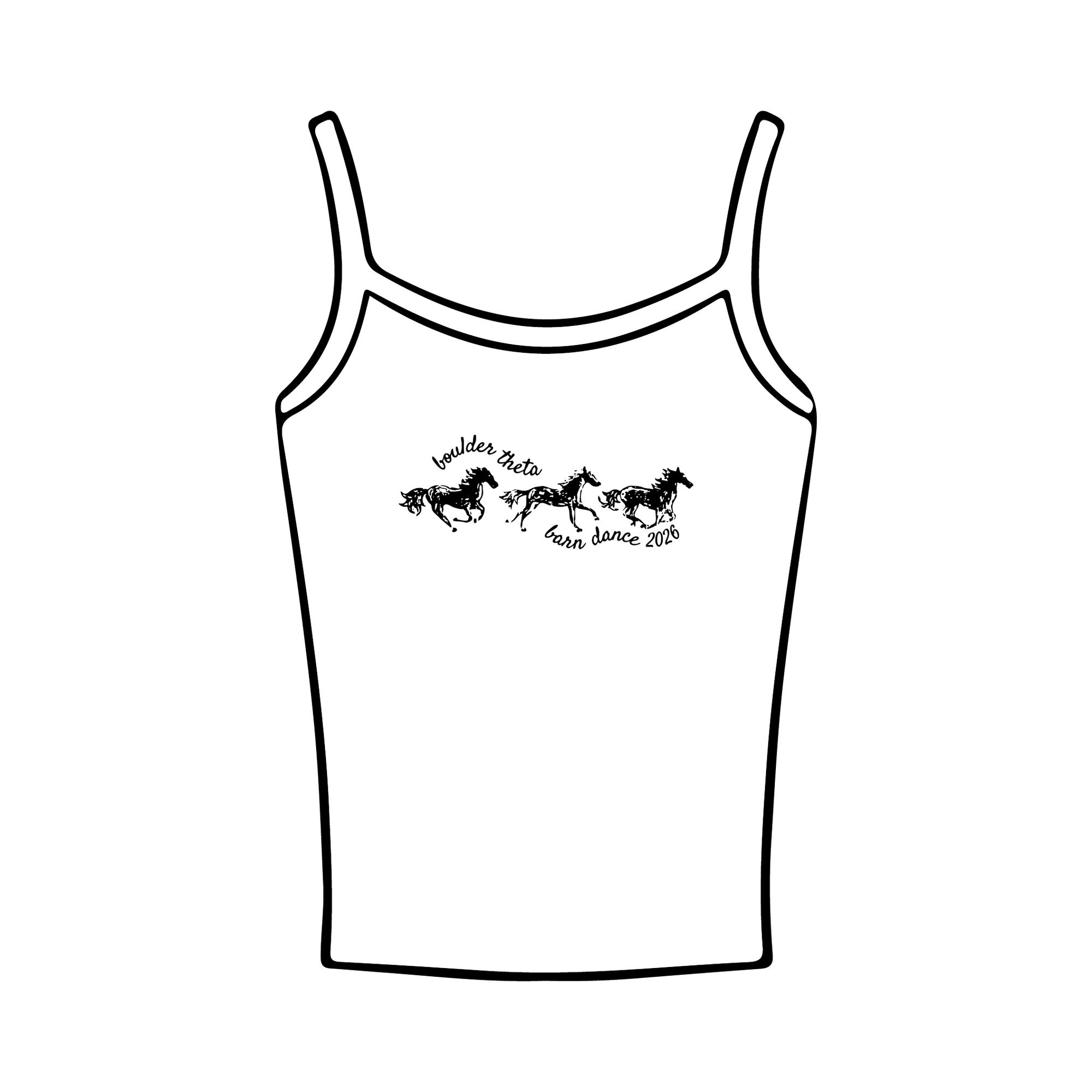 University of Colorado Boulder x Kappa Alpha Theta 'Barn Dance' Spaghetti Tank