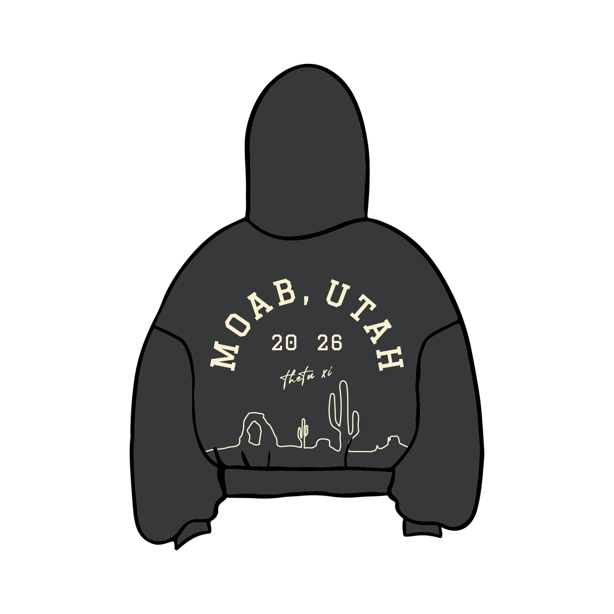 University of Colorado Boulder x Theta Xi 'Moab Brotherhood Trip' Hoodie