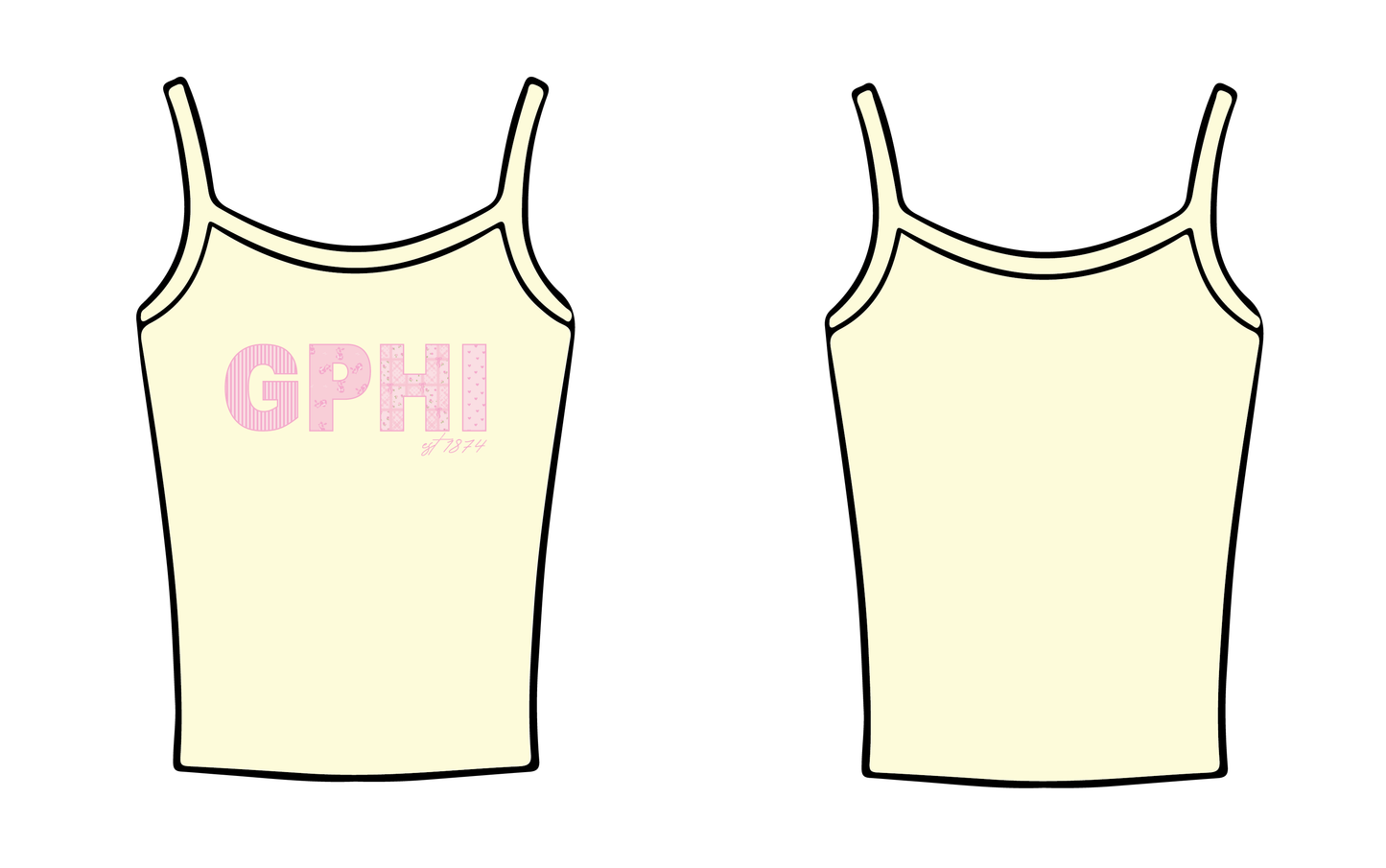 University of Connecticut x Gamma Phi Beta 'First day of Classes' Tank Top