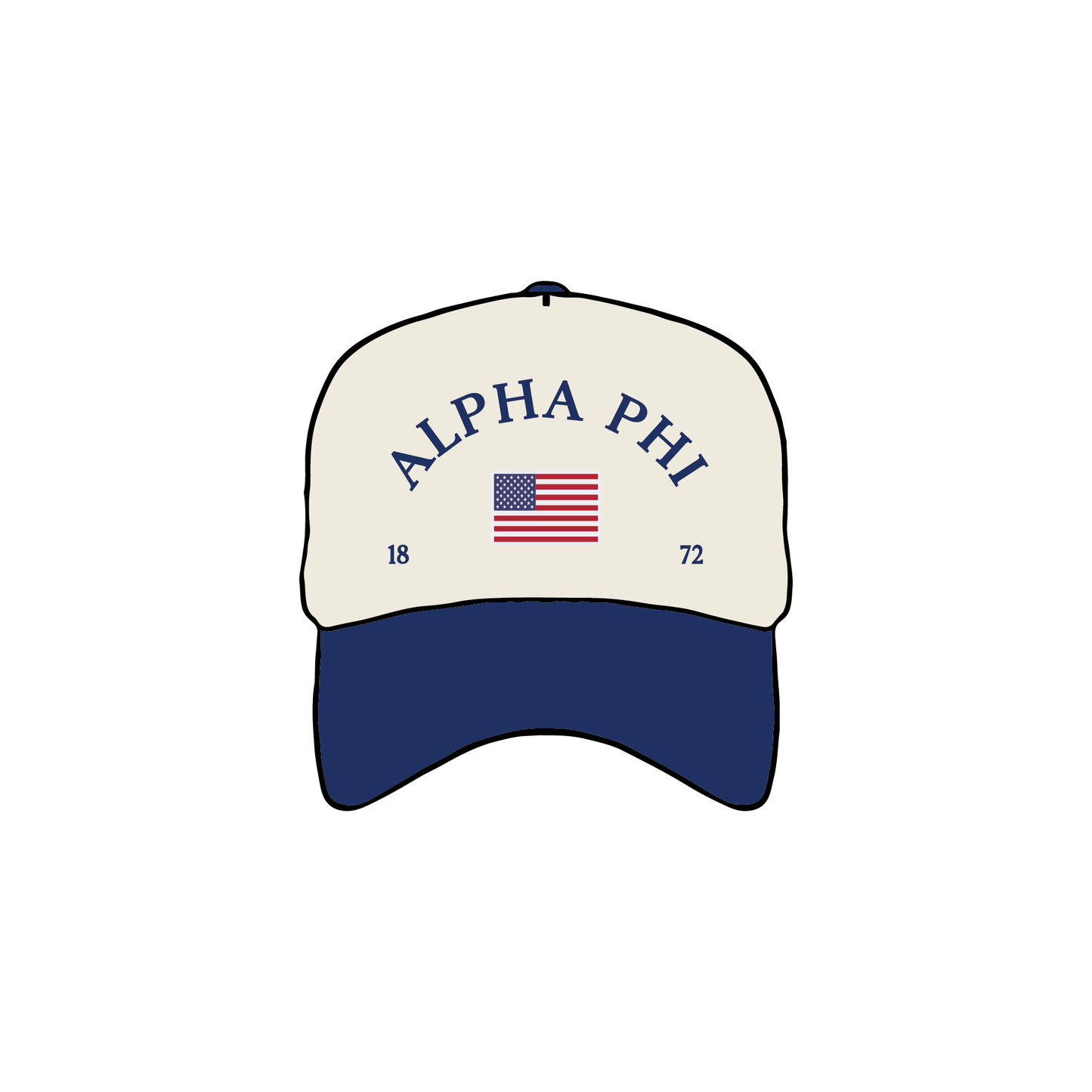 University of Delaware x Alpha Phi 'USA' Hat