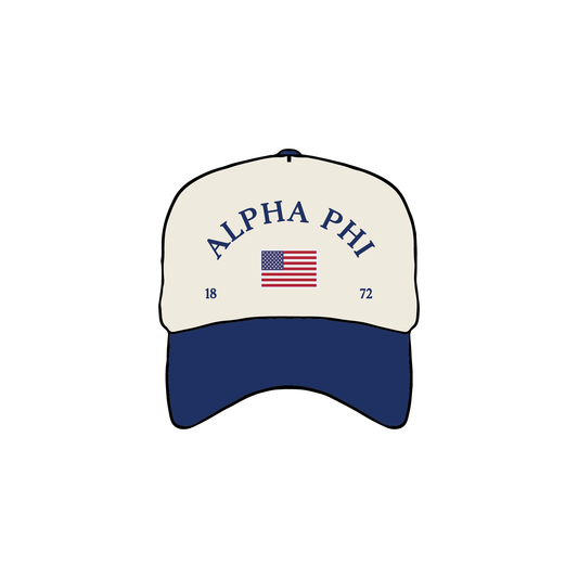 University of Delaware x Alpha Phi 'USA' Hat