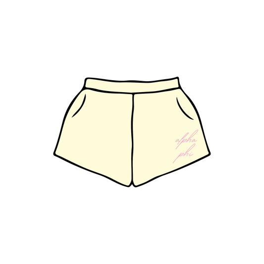 University of Delaware x Alpha Phi 'Spring Merch Release' Sweatshorts