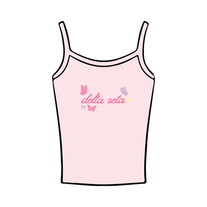 University of Florida x Delta Zeta 'Spirit Week DZ Gives Me Butterflies' Spaghetti Tank