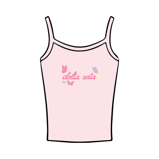 University of Florida x Delta Zeta 'Spirit Week DZ Gives Me Butterflies' Spaghetti Tank