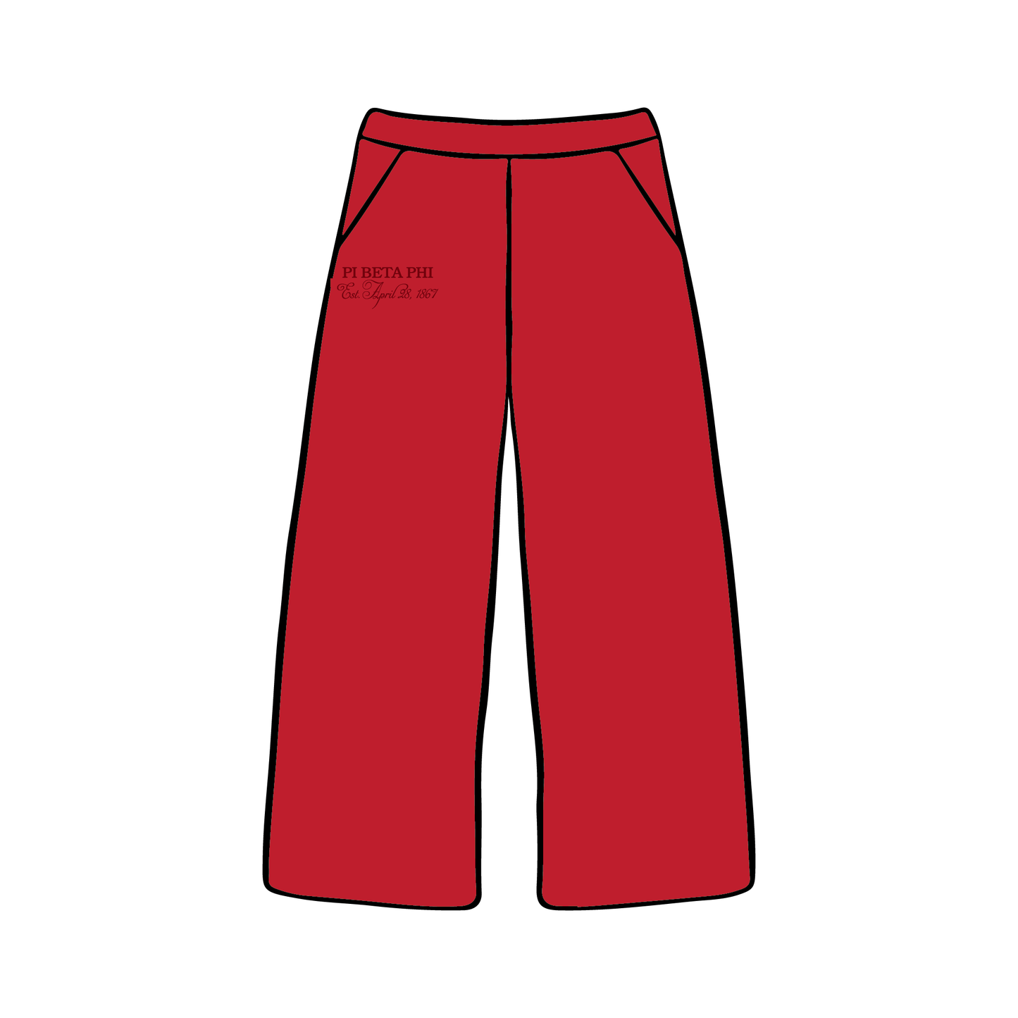 University of Georgia x Pi Beta Phi 'Fall 2025' Wide-leg Sweatpants