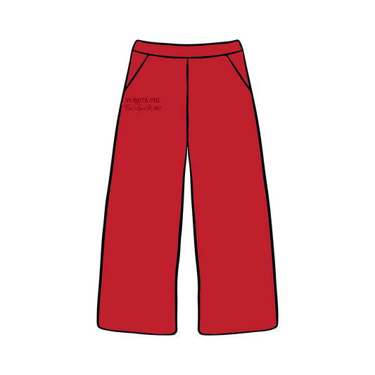 University of Georgia x Pi Beta Phi 'Fall 2025' Wide-leg Sweatpants