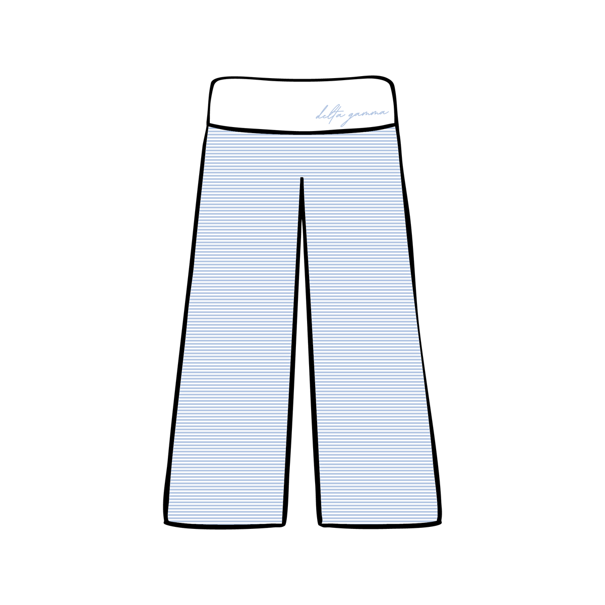 University of Iowa x Delta Gamma 'Spring Merch' Foldover Yoga Pants