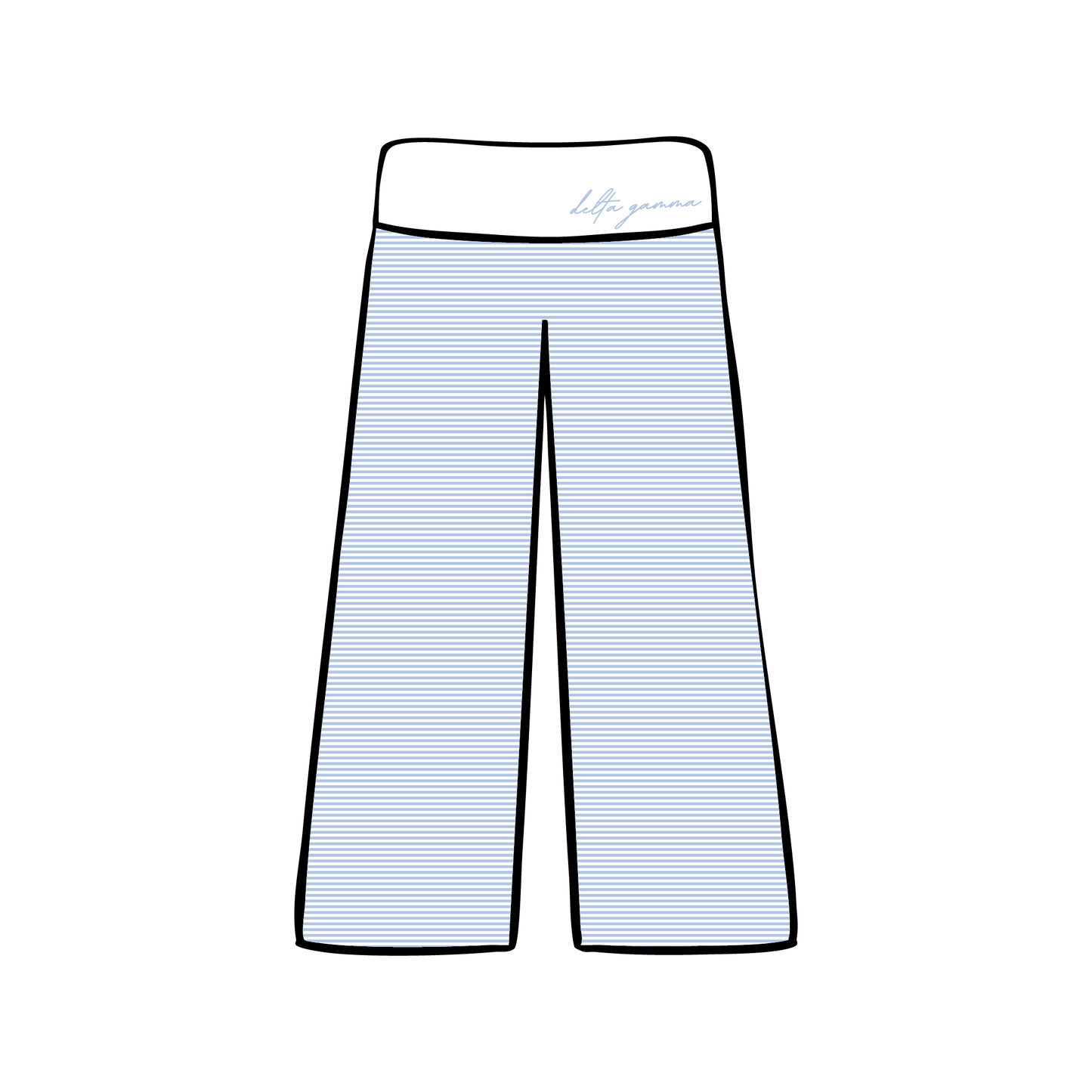 University of Iowa x Delta Gamma 'Spring Merch' Foldover Yoga Pants