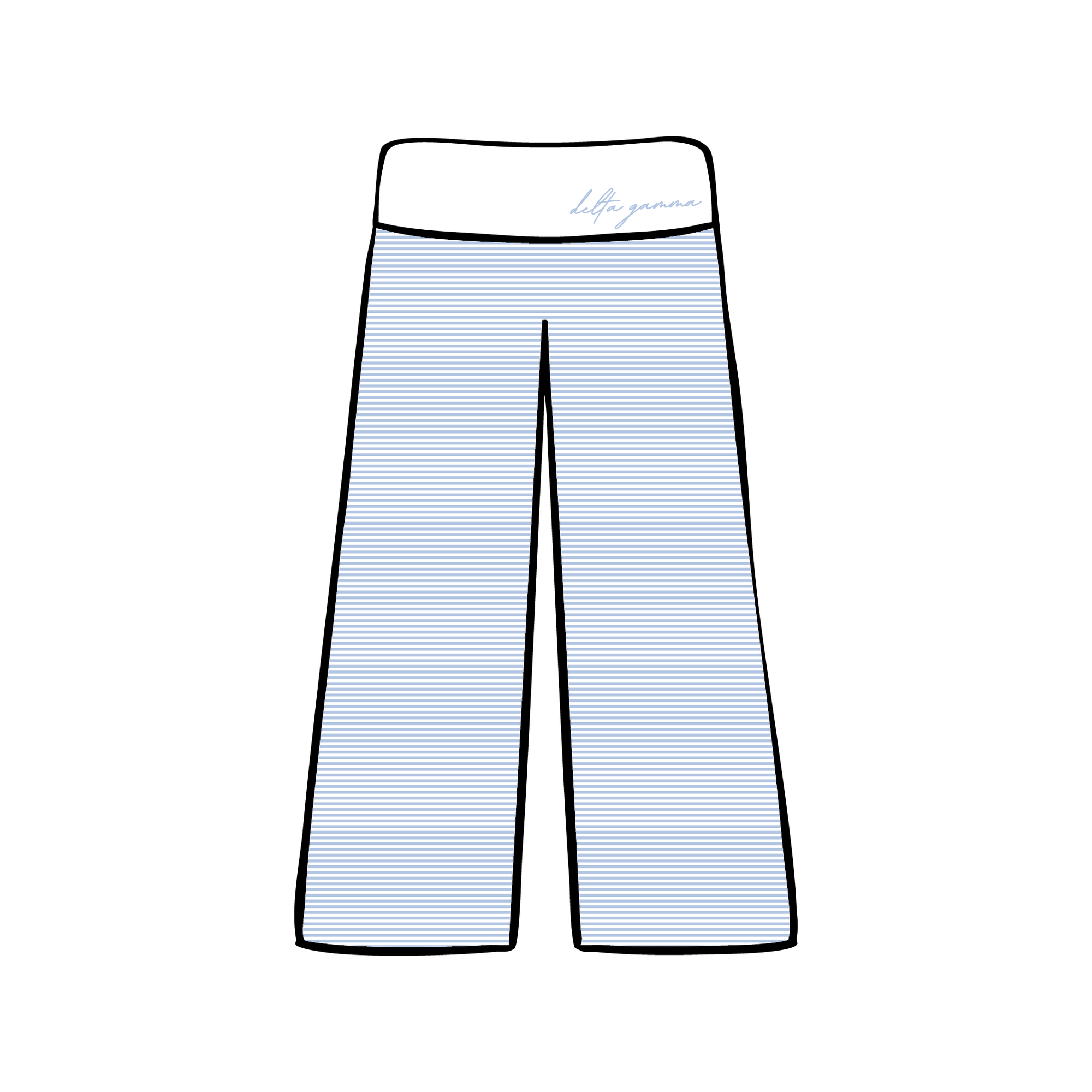 University of Iowa x Delta Gamma 'Spring Merch' Foldover Yoga Pants