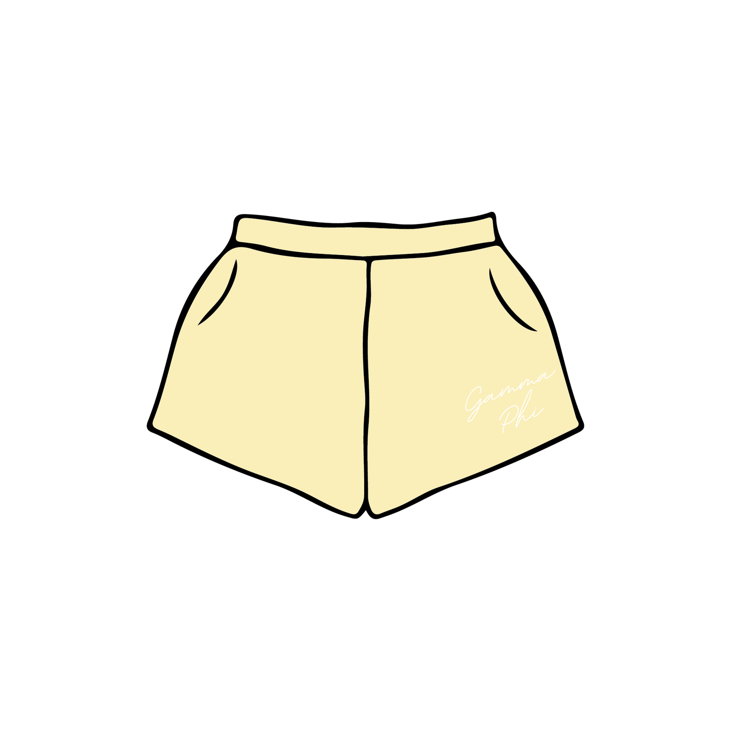 University of Iowa x Gamma Phi Beta 'General Merch' Sweatshorts