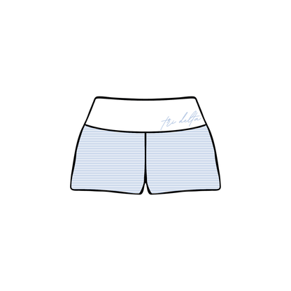 University of Miami x Delta Delta Delta 'Spring Merch' Foldover Shorts