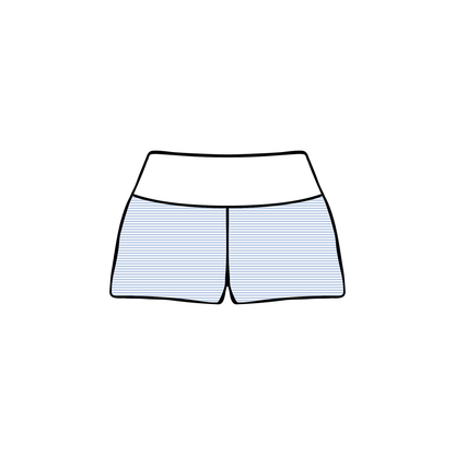 University of Miami x Delta Delta Delta 'Spring Merch' Foldover Shorts