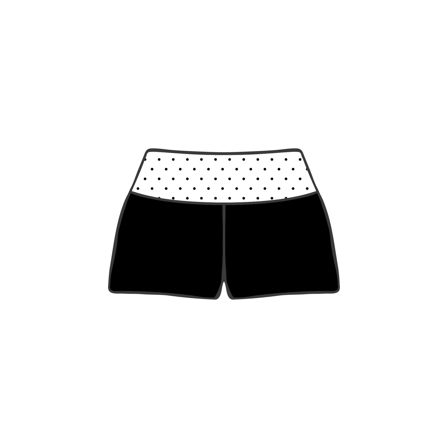 University of Minnesota Twin Cities x Chi Omega 'spring merch drop' Foldover Shorts