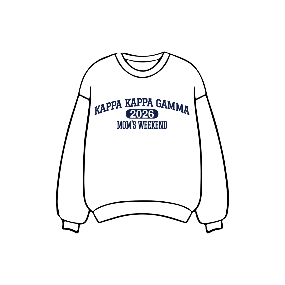 University of Missouri x Kappa Kappa Gamma 'Mom's Weekend' White Crewneck