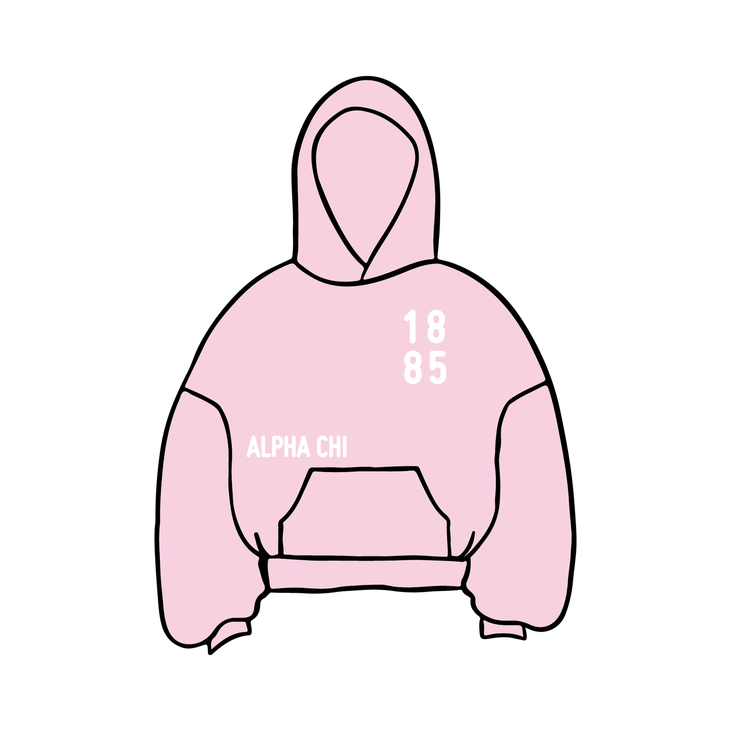University of New Hampshire x Alpha Chi Omega 'Spring Merch' Hoodie