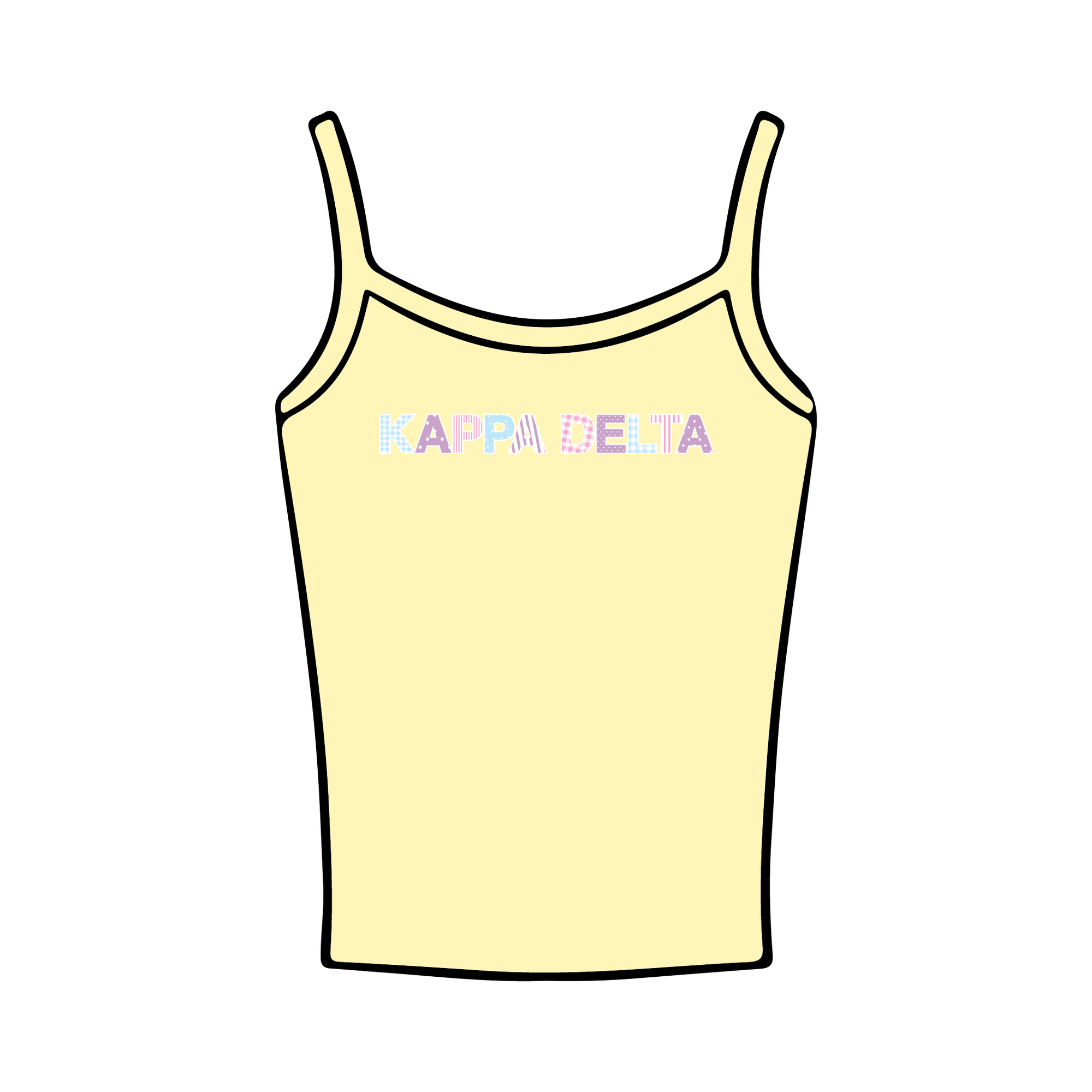 University of New Hampshire x Kappa Delta 'NA' Spaghetti Tank Top