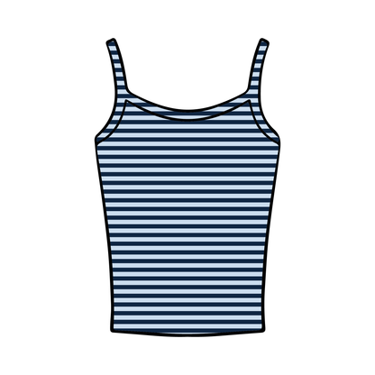 University of North Carolina Wilmington x Chi Omega 'Merch drop' Spaghetti Tank