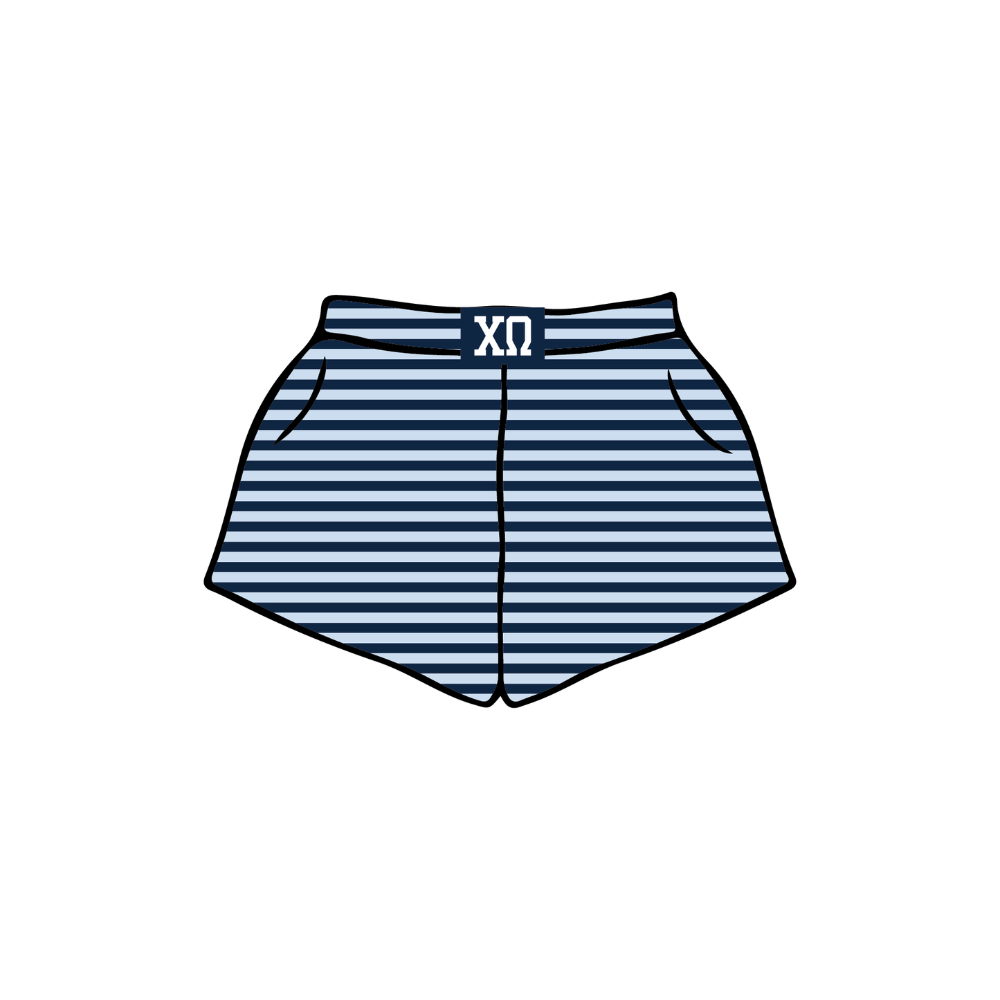 University of North Carolina Wilmington x Chi Omega 'Merch Drop' Shorts