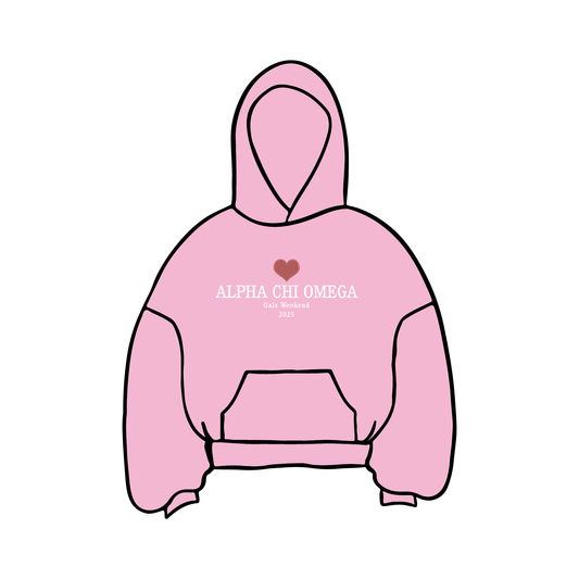 University of Oregon x Alpha Chi Omega 'Gals Weekend' Hoodie