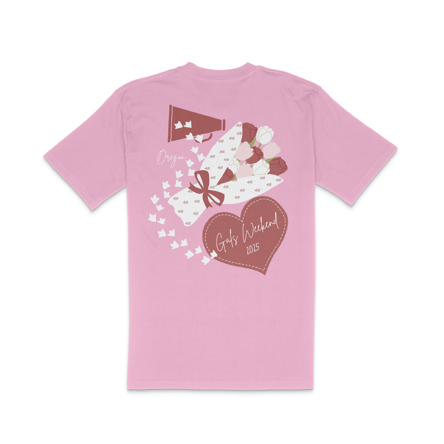 University of Oregon x Alpha Chi Omega 'Gals Weekend 2025' Tee
