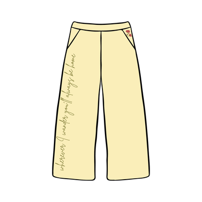 University of Oregon x Alpha Chi Omega 'Spring Term Merch' Wide-leg Sweatpants