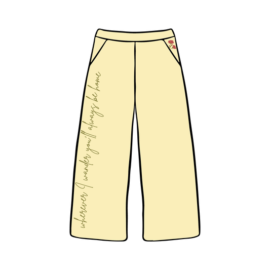University of Oregon x Alpha Chi Omega 'Spring Term Merch' Wide-leg Sweatpants