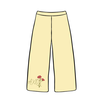 University of Oregon x Alpha Chi Omega 'Spring Term Merch' Wide-leg Sweatpants