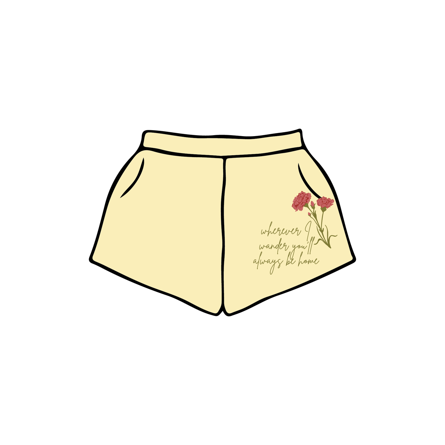 University of Oregon x Alpha Chi Omega 'Spring Term Merch' Sweatshorts