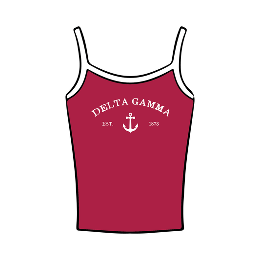 University of Oregon x Delta Gamma 'Recruitment 2025' Spaghetti Tank Top