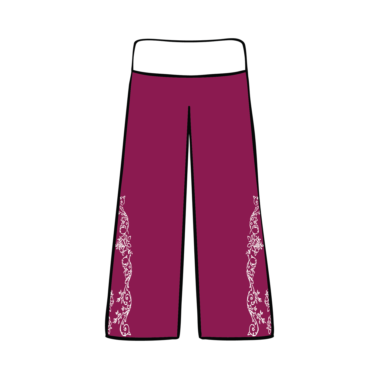 University of Oregon x Gamma Phi Beta 'Winter Merch Drop' Foldover Yoga Pants