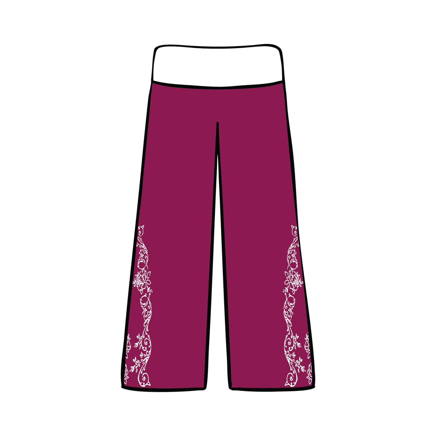 University of Oregon x Gamma Phi Beta 'Winter Merch Drop' Foldover Yoga Pants