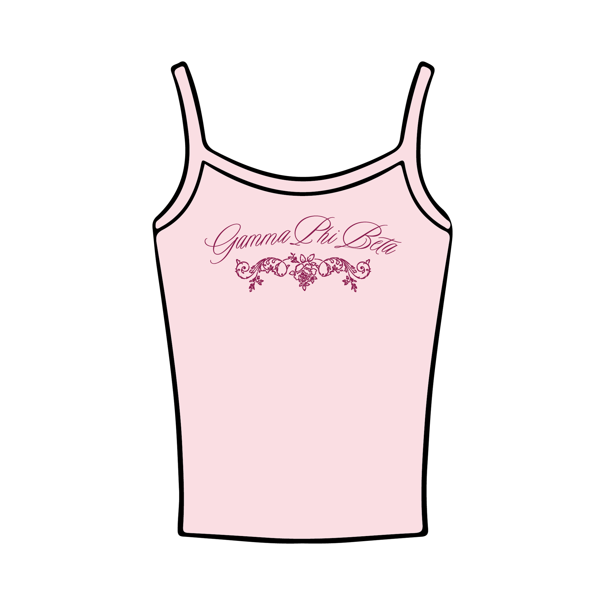 University of Oregon x Gamma Phi Beta 'Winter Merch Drop' Spaghetti Tank Top